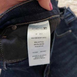 Joe’s Jeans high waisted Skinny ankle jeans